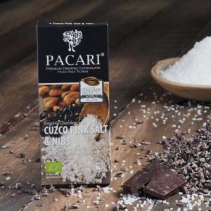 Pacari Chocolate Salt and Nibs Chocolate Bar