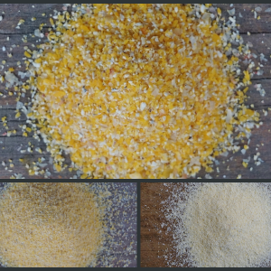 flint corn grits + meal + flour - 25 lb